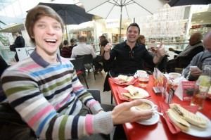 Actor Julian at a TACHO press conference in Bratislava