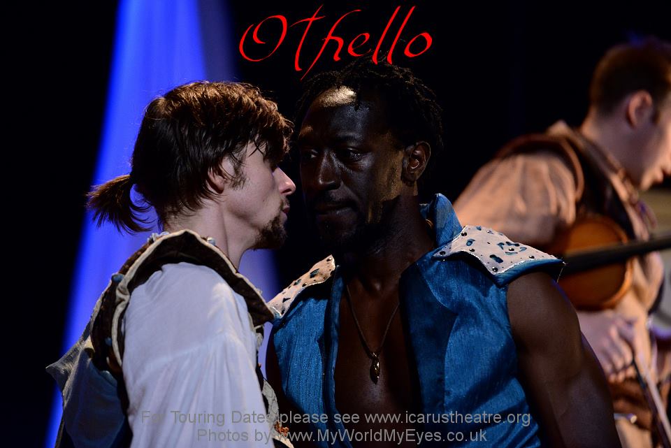 Julian playing Cassio in the UK & Irish tour of Othello